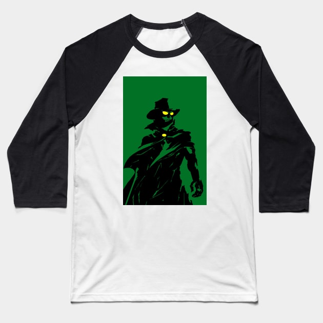 Green Hornet Baseball T-Shirt by BigOrangeShirtShop